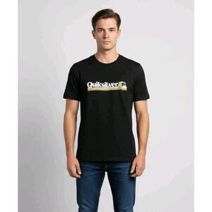 QUIKSILVER Men's Comp Logo Short Sleeves T-shirt Size Small CR6 NWT Excellent